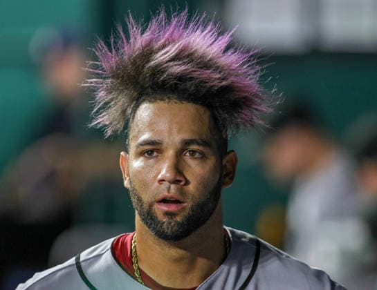 SEP 8, 2026: Arizona Diamondbacks designated hitter Lourdes Gurriel Jr. (12) looks on in the dugout against the Kansas City Royals at Kauffman Stadium Kansas City, MO. CSM Kansas City United States - ZUMAc04_ 20260908_zma_c04_037 Copyright: xRomanxPunox