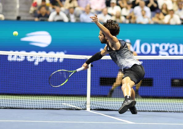 September 9, 2026, New York City, New York, USA: CARLOS ALCARAZ of Spain during the match against B. Shelton of USA in the menÃ¢â‚¬â ¢s quarterfinals of Grand Slam tournament US Open. New York, USA. New York City USA - ZUMAc278 20260909_zsp_c278_012 Copyright: xMarcinxCholewinskix