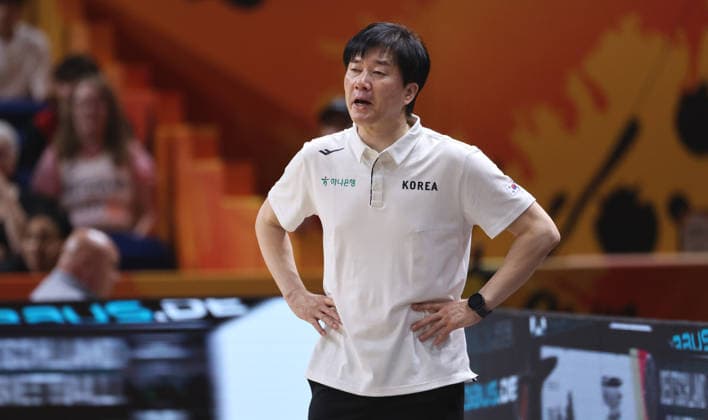 Trainer Soo Ho Aktion Oberkörper Basketball FIBA World Cup Weltmeisterschaft Frauen WM Saison 2026 2027 08.09.2026 DBB Deutschland GER vs Südkorea KOR
