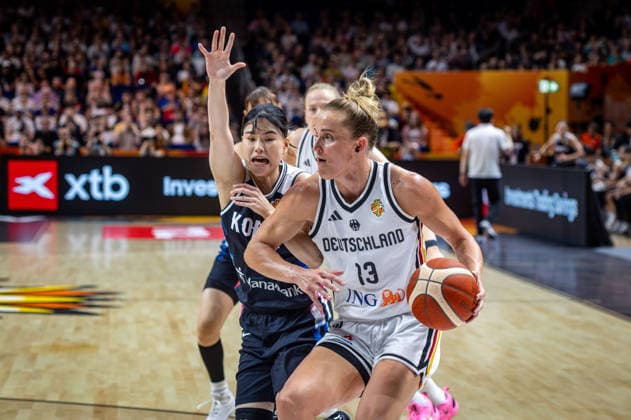 Basketball Berlin 08.09.2026 FIBA Women™s Basketball World Cup Germany 2026 Viertelfinal Qualifikation Deutschland (GER) - Südkorea (KOR) Leonie Fiebich (Deutschland, No.13)
