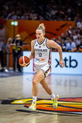Basketball Berlin 08.09.2026 FIBA Women™s Basketball World Cup Germany 2026 Viertelfinal Qualifikation Deutschland (GER) - Südkorea (KOR) Leonie Fiebich (Deutschland, No.13)