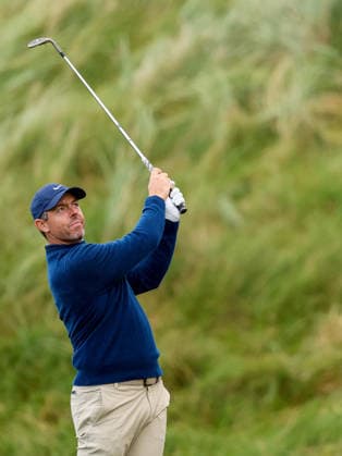 2026 Amgen Irish Open - Pro-Am, Trump International Golf Links, Doonbeg 9 9 2026 Rory McIlroy watches his shot after playing from the thirteenth fairway Rory McIlroy watches his shot after playing from the thirteenth fairway 9 9 2026  Copyright: xx BB3_6287