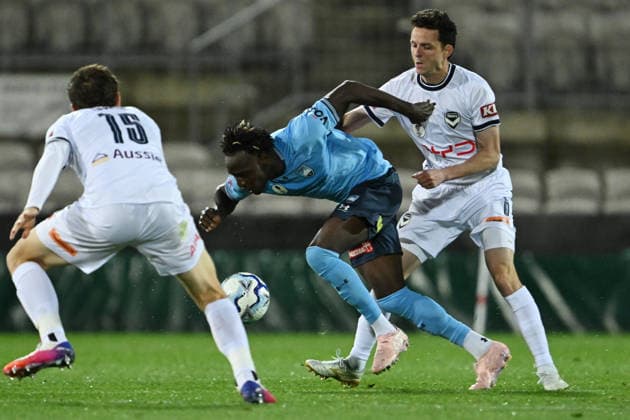 AUSTRALIA CUP SYDNEY VICTORY, Oriola Sunday of Sydney FC during the Australia Cup semi-final between Sydney FC and Melbourne Victory at Jubilee Stadium in Sydney, Wednesday, September 9, 2026. ( NO ARCHIVING, EDITORIAL USE ONLY SYDNEY NEW SOUTH WALES AUSTRALIA  Copyright: xDEANxLEWINSx 20260909197638226331