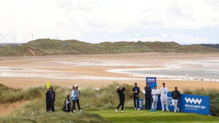 2026 Amgen Irish Open - Pro-Am, Trump International Golf Links, Doonbeg 9 9 2026 Shane Lowry plays from the ninth tee Shane Lowry plays from the ninth tee 9 9 2026  Copyright: xx BB2_6018