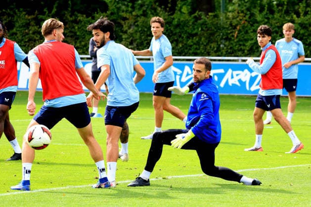 09.09.2026, DEU GER, Fussball , 2.Fussballbundesliga, Saison 2026 2027, Sportforum, Hertha BSC, Training Marius Gersbeck ( Hertha BSC Berlin 35 ), Kevin Sessa ( Hertha BSC Berlin 8 ), Marton Dardai ( Hertha BSC Berlin 31 ) 2. Liga: DFB DFL regulations prohibit any use of photographs as image sequences and or quasi-video) Berlin Sportforum Berlin Deutschland *** September 9, 2026, Germany, Soccer, 2. Bundesliga, 2026–2027 season, Sportforum, Hertha BSC, Training: Marius Gersbeck (Hertha BSC Berlin 35), Kevin Sessa (Hertha BSC Berlin 8), Marton Dardai (Hertha BSC Berlin 31). 2. Bundesliga. DFB and DFL regulations prohibit any use of photographs as image sequences and or quasi-video. Berlin Sportforum, Berlin, Germany Copyright: xNordphotox xEnglerx