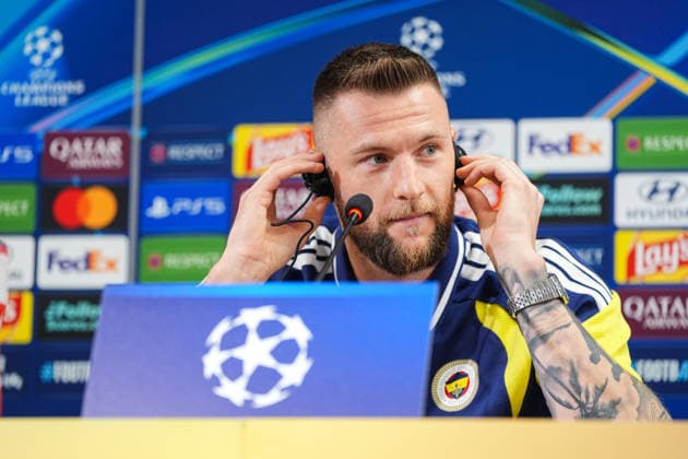 Ahead of Fenerbahce v AS Roma - UEFA Champions League ISTANBUL, TURKIYE - SEPTEMBER 9: Milan Skriniar of Fenerbahce attends a press conference, PK, Pressekonferenz at Chobani Stadium ahead of UEFA Champions League match against AS Roma in Istanbul, Turkiye on September 9, 2026. Cemal Yurttas Anadolu Istanbul Turkey. Editorial use only. Please get in touch for any other usage.  Copyright: x2026xAnadoluxCemalxYurttasx
