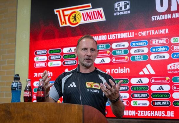 Fußball, Herren, Saison 2026 2027, 1. Bundesliga, 1. FC Union Berlin, Pressekonferenz, Trainer Mauro Lustrinelli (1. FC Union Berlin), 09.09.2026, *** Soccer, Men s, 2026–2027 Season, Bundesliga 1, 1. FC Union Berlin, Press Conference, Coach Mauro Lustrinelli of 1. FC Union Berlin, September 9, 2026, Copyright: xMatthiasxKochx