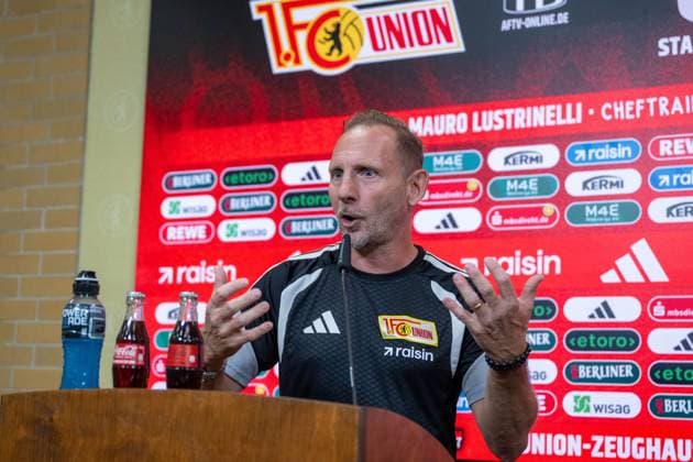 Fußball, Herren, Saison 2026 2027, 1. Bundesliga, 1. FC Union Berlin, Pressekonferenz, Trainer Mauro Lustrinelli (1. FC Union Berlin), 09.09.2026, *** Soccer, Men s, 2026–2027 Season, Bundesliga 1, 1. FC Union Berlin, Press Conference, Coach Mauro Lustrinelli of 1. FC Union Berlin, September 9, 2026, Copyright: xMatthiasxKochx