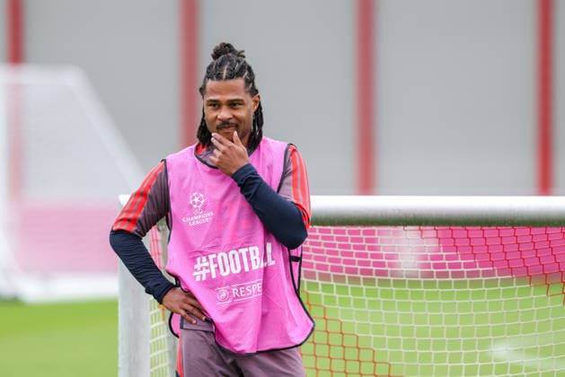 Serge Gnabry (FC Bayern Muenchen, 07) beim Training, GER, Abschlusstraining, FC Bayern Muenchen, Fussball, UEFA Champions League, 1. Spieltag, LigaPhase, Saison 2026 2027, 09.09.2026, GER, Abschlusstraining, FC Bayern Muenchen, Fussball, UEFA Champions League, 1. Spieltag, LigaPhase, Saison 2026 2027, 09.09.2026 Muenchen Copyright: xEibner-Pressefoto JennixMaulx EP_JML