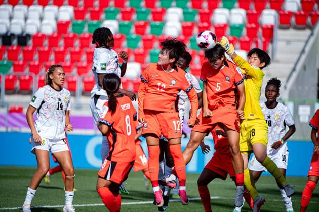 September 9, 2026, Sosnowiec, Silesian Voivodeship, Poland: KIM CHAEBEEN of Korea Republic in action during the FIFA U20 Womens World Cup Poland 2026 match between Ghana versus Korea Republic at Arena Sosnowiec Stadium Sosnowiec Poland - ZUMAs385 20260909_zsp_s385_014 Copyright: xLeopoldxSoglox