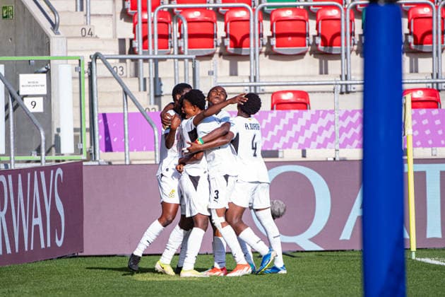 September 9, 2026, Sosnowiec, Silesian Voivodeship, Poland: OSEI IVY OWUSU of Ghana celebrates after scoring a goal with his team during the FIFA U20 Womens World Cup Poland 2026 match between Ghana versus Korea Republic at Arena Sosnowiec Stadium Sosnowiec Poland - ZUMAs385 20260909_zsp_s385_024 Copyright: xLeopoldxSoglox