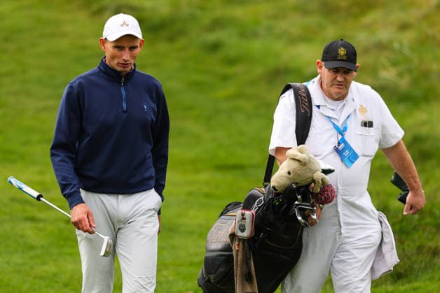 2026 Amgen Irish Open - Pro-Am, Trump International Golf Links, Doonbeg 9 9 2026 Limerick hurler Gearoid Hegarty walks to the second green Gearoid Hegarty walks to the second green 9 9 2026  Copyright: xx BB3_7417