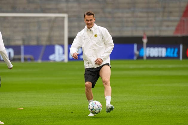 Odin Bjoertuft (FK Bodo Glimt, 04) beim Training, GER, Abschlusstraining und Pressekonferenz, FK Bodo Glimt, Fussball, UEFA Champions League, 1. Spieltag, LigaPhase, Saison 2026 2027, 09.09.2026, GER, Abschlusstraining und Pressekonferenz, FK Bodo Glimt, Fussball, UEFA Champions League, 1. Spieltag, LigaPhase, Saison 2026 2027, 09.09.2026 Muenchen Copyright: xEibner-Pressefoto JennixMaulx EP_JML