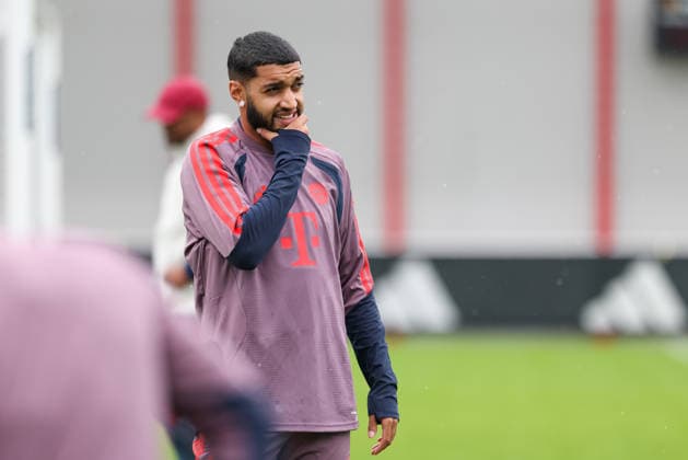 Ismael Saibari (FC Bayern Muenchen, 34) beim Training, GER, Abschlusstraining, FC Bayern Muenchen, Fussball, UEFA Champions League, 1. Spieltag, LigaPhase, Saison 2026 2027, 09.09.2026, GER, Abschlusstraining, FC Bayern Muenchen, Fussball, UEFA Champions League, 1. Spieltag, LigaPhase, Saison 2026 2027, 09.09.2026 Muenchen Copyright: xEibner-Pressefoto JennixMaulx EP_JML