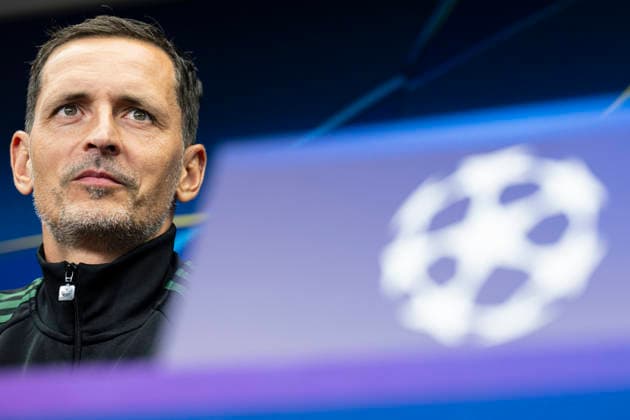 Head coach Dino Toppmuller at the press conference, PK, Pressekonferenz of the RC Lens team prior to the UEFA Champions League opening round match: SK Slavia Praha vs RC Lens, in Prague, Czech Republic, on September 9, 2026. (CTKxPhoto MichalxKamaryt) CTKPhotoP2026090907707  CTKPhotoP2026090907707