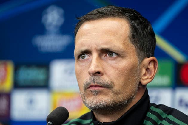 Head coach Dino Toppmuller at the press conference, PK, Pressekonferenz of the RC Lens team prior to the UEFA Champions League opening round match: SK Slavia Praha vs RC Lens, in Prague, Czech Republic, on September 9, 2026. (CTKxPhoto MichalxKamaryt) CTKPhotoP2026090907713  CTKPhotoP2026090907713