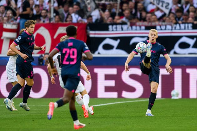 260909 Henrik Bjordal of Viking during the UEFA Champions League football match between VfB Stuttgart and Viking on September 9, 2026 in Stuttgart. Photo: Marius Simensen BILDBYRAN COP 238 MM0072 bbeng football fotball fotboll soccer uefa champions league mesterligaen viking vfb stuttgart Copyright: MARIUSxSIMENSEN BB260909BB519