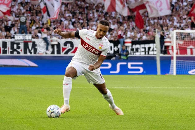 Jamie Leweling (VfB Stuttgart). xettx, Deutschland, Stuttgart, 09.09.2026, Fussball, UEFA Champions League: VfB Stuttgart vs Viking FK Stavanger, Saison 2026 2027, Match Day 1, MHP Arena