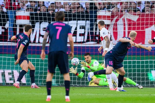 260909 Henrik Bjordal of Viking during the UEFA Champions League football match between VfB Stuttgart and Viking on September 9, 2026 in Stuttgart. Photo: Marius Simensen BILDBYRAN COP 238 MM0072 bbeng football fotball fotboll soccer uefa champions league mesterligaen viking vfb stuttgart Copyright: MARIUSxSIMENSEN BB260909BB547