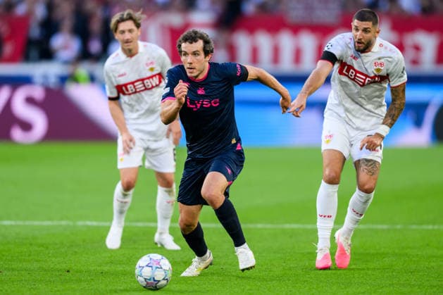 260909 Joe Bell of Viking during the UEFA Champions League football match between VfB Stuttgart and Viking on September 9, 2026 in Stuttgart. Photo: Marius Simensen BILDBYRAN COP 238 MM0072 bbeng football fotball fotboll soccer uefa champions league mesterligaen viking vfb stuttgart Copyright: MARIUSxSIMENSEN BB260909BB557