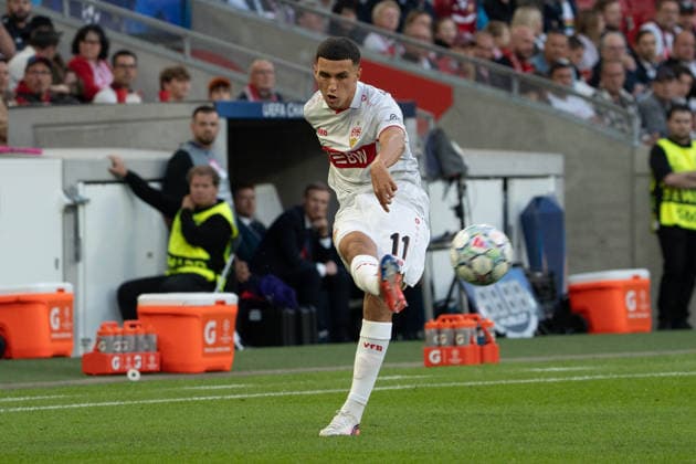 Flanke von Bilal El Khannouss (VfB Stuttgart, 11), GER, VfB Stuttgart vs. Viking FK Stavanger, Fussball, UEFA Champions League, Spieltag 1, Spielzeit 2026 2027, 09.09.2026, GER, VfB Stuttgart vs. Viking FK Stavanger, Fussball, UEFA Champions League, Spieltag 1, Spielzeit 2026 2027, 09.09.2026, Stuttgart Copyright: xEibner-Pressefoto EdwardxCheungx EP_ECG