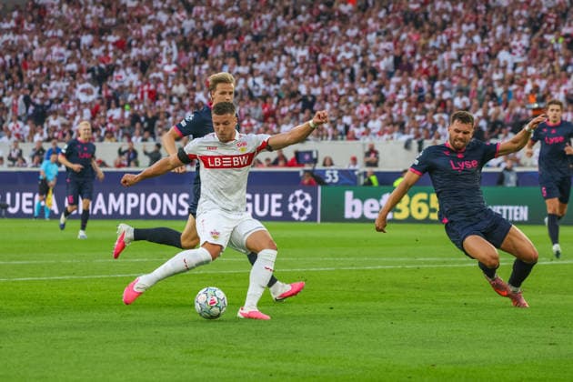 09.09.26 VfB Stuttgart - Viking Stavanger Deutschland, Stuttgart, 09.09.2026, Fussball, UEFA Champions League, Saison 2026 2027, VfB Stuttgart - Viking Stavanger: Ermedin Demirovic (VfB Stuttgart), Tor 2:1 Demirovic.
