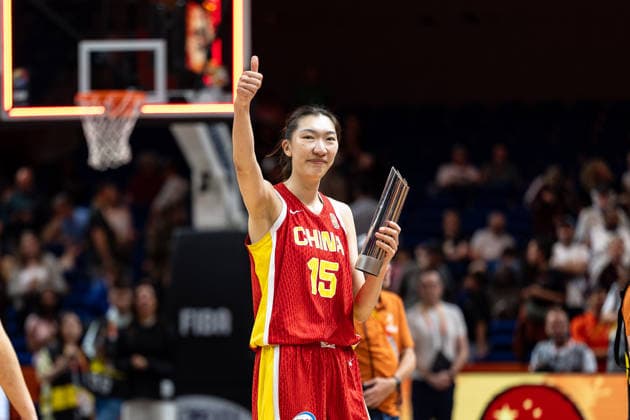 Xu Han (China, 15) Spielerin des Spiels jubelt Jubel nach Sieg Spielende, GER, Puerto Rico vs. China, Basketball, FIBA Women s World Cup 2026, Qualifikation fuers Viertelfinale, 09.09.2026 GER, Puerto Rico vs. China, Basketball, FIBA Women s World Cup 2026, Qualifikation fuers Viertelfinale, 09.09.2026 Berlin Copyright: xEibner-Pressefoto MaxxVincenx EP_MVN