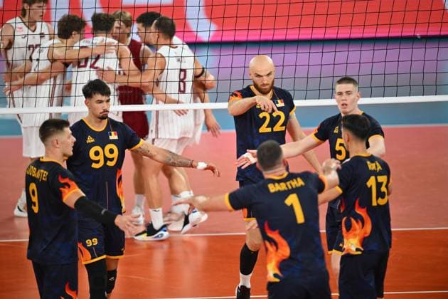 CEV EuroVolley 2026, Romania - Latvia Stefan Lupu of Romania plays during the CEV EuroVolley 2026 game between Romania and Latvia, in Cluj Napoca, Romania, 9 September 2026. Alex Nicodim Imago Images Copyright: xAlexxNicodimx