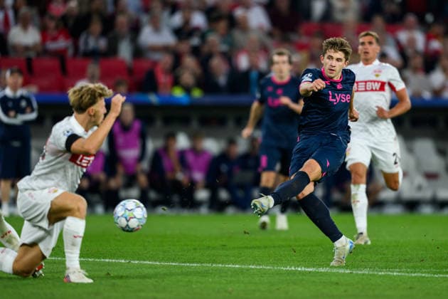 260909 Henrik Heggheim of Viking during the UEFA Champions League football match between VfB Stuttgart and Viking on September 9, 2026 in Stuttgart. Photo: Marius Simensen BILDBYRAN COP 238 MM0072 bbeng football fotball fotboll soccer uefa champions league mesterligaen viking vfb stuttgart Copyright: MARIUSxSIMENSEN BB260909BB685