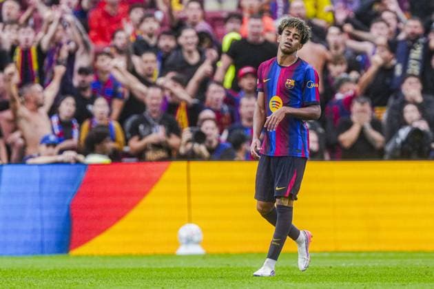BARCELONA - Lamine Yamal of FC Barcelona, Barca during the UEFA Champions League match between FC Barcelona and Feyenoord at the Spotify Camp Nou on 09 September 2026 in Barcelona, Spain. GEERT VAN ERVEN ANP UEFA Champions League 2026 27 xVIxANPxSportx xMarcelxterxBalsxIVx 567773097 originalFilename: 567773097.jpg
