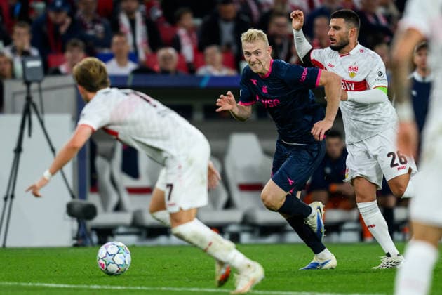 260909 Henrik Bjordal of Viking during the UEFA Champions League football match between VfB Stuttgart and Viking on September 9, 2026 in Stuttgart. Photo: Marius Simensen BILDBYRAN COP 238 MM0072 bbeng football fotball fotboll soccer uefa champions league mesterligaen viking vfb stuttgart Copyright: MARIUSxSIMENSEN BB260909BB699