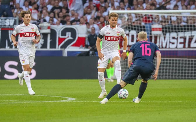 09.09.26 VfB Stuttgart - Viking Stavanger Deutschland, Stuttgart, 09.09.2026, Fussball, UEFA Champions League, Saison 2026 2027, VfB Stuttgart - Viking Stavanger: Maximilian Mittelstädt (VfB Stuttgart).
