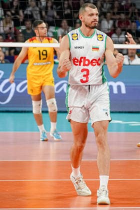 Volleyball - CEV EuroVolley 2026 Group B - Bulgaria vs North Macedonia - 09.09.2026 SOFIA, BULGARIA - September 9th: Iliya Petkov, 3 of Bulgaria during CEV EuroVolley 2026, Group B match between Bulgaria vs North Macedonia at Arena 8888 on September 9th, 2026 in Sofia, Bulgaria. Copyright: xYulianxTodorovx