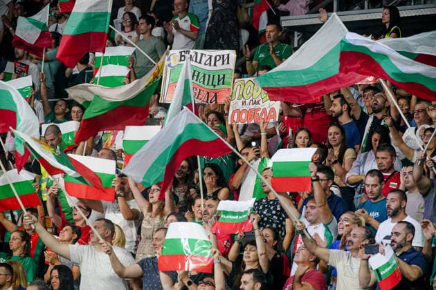 Volleyball - CEV EuroVolley 2026 Group B - Bulgaria vs North Macedonia - 09.09.2026 SOFIA, BULGARIA - September 9th: Fans of Bulgaria during CEV EuroVolley 2026, Group B match between Bulgaria vs North Macedonia at Arena 8888 on September 9th, 2026 in Sofia, Bulgaria. Copyright: xYulianxTodorovx