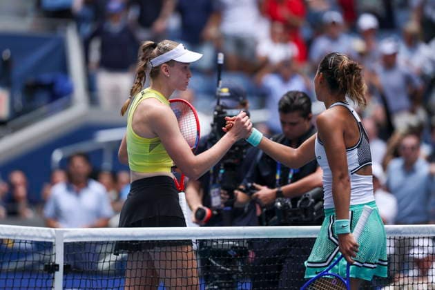 US Open tennis tournament - Day 11 Elena Rybakina of Kazakhstan (L) shakes hands with Qinwen Zheng of China after winning their Women s Singles Quarterfinals match of the US Open Tennis Championships in Flushing Meadows, New York, USA, 09 September 2026. FLUSHING MEADOWS NEW YORK United States  Copyright: xSARAHxYENESELx
