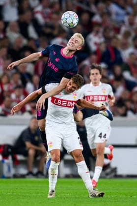 260909 Henrik Bjordal of Viking during the UEFA Champions League football match between VfB Stuttgart and Viking on September 9, 2026 in Stuttgart. Photo: Marius Simensen BILDBYRAN COP 238 MM0072 bbeng football fotball fotboll soccer uefa champions league mesterligaen viking vfb stuttgart Copyright: MARIUSxSIMENSEN BB260909BB809