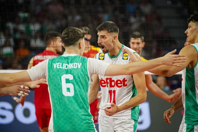 Volleyball - CEV EuroVolley 2026 Group B - Bulgaria vs North Macedonia - 09.09.2026 SOFIA, BULGARIA - September 9th: Aleks Grozdanov, 11 of Bulgaria during CEV EuroVolley 2026, Group B match between Bulgaria vs North Macedonia at Arena 8888 on September 9th, 2026 in Sofia, Bulgaria. Copyright: xYulianxTodorovx