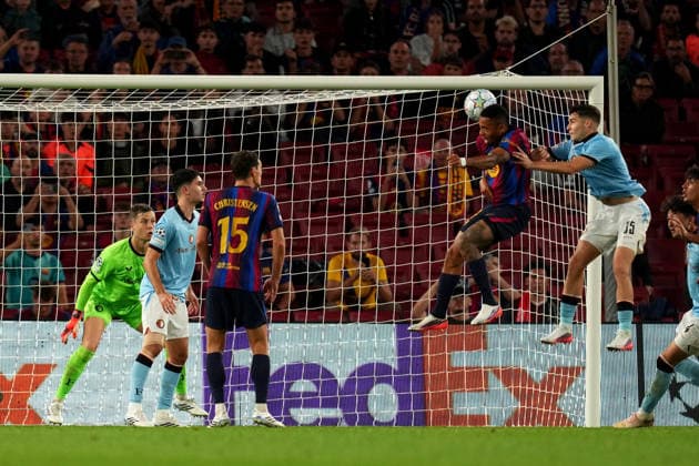 UEFA Champions League: FC Barcelona, Barca v Feyenoord Rotterdam Barcelona - Goalkeeper Tjark Ernst of Feyenoord Rotterdam during the first competition round of the 2026 2027 UEFA Champions League season. The match is set between FC Barcelona and Feyenoord Rotterdam at Camp Nou on 9 September 2026 in Barcelona, Spain. Copyright: xYannickxVerhoevenx