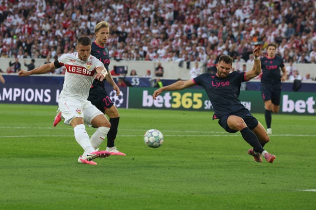 09.09.26 VfB Stuttgart - Viking Stavanger Deutschland, Stuttgart, 09.09.2026, Fussball, UEFA Champions League, Saison 2026 2027, VfB Stuttgart - Viking Stavanger: 2:1 Ermedin Demirovic, links, VfB.