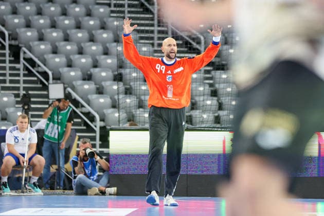 HC Zagreb v RK Celje Pivovarna Lasko - EHF Champions League Men Group Phase - Group C ZAGREB, CROATIA - SEPTEMBER 9: Urh Kastelic of HC Zagreb reacts during the EHF Champions League Men Group Phase match between HC Zagreb and RK Celje Pivovarna Lasko at Arena Zagreb on September 9, 2026 in Zagreb, Croatia.  MatijaxHabljak PIXSELL