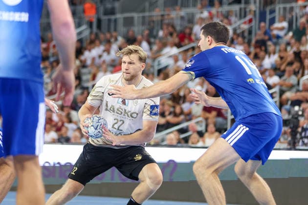 HC Zagreb v RK Celje Pivovarna Lasko - EHF Champions League Men Group Phase - Group C ZAGREB, CROATIA - SEPTEMBER 9: Jaka Sorsak of RK Celje in action during the EHF Champions League Men Group Phase match between HC Zagreb and RK Celje Pivovarna Lasko at Arena Zagreb on September 9, 2026 in Zagreb, Croatia.  MatijaxHabljak PIXSELL