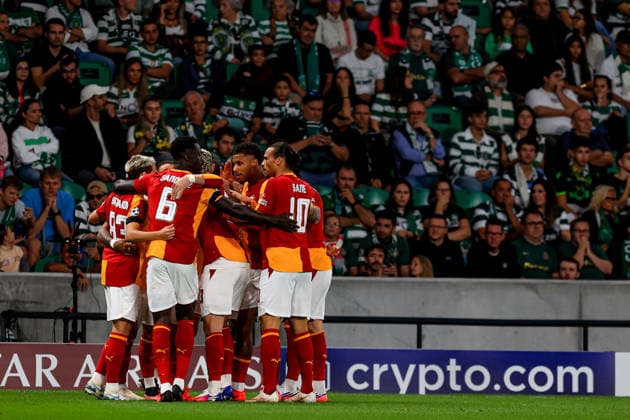 Estadio Jose Alvalde Lucas Torreira midfielder of Galatasaray celebrates after scoring the team s first goal during the UEFA Champions League 2025 26 League Phase MD1 match between Sporting CP and Galatasaray at Estadio JosÃ Alvalade on September 9, 2026 in Lisbon, Portugal. UEFA Champions League 2026 27 - Sporting CP vs Galatasaray (Valter Gouveia SPP) Copyright: xValterxGouveia SPPx spp-en-VaGo-VG_L0953