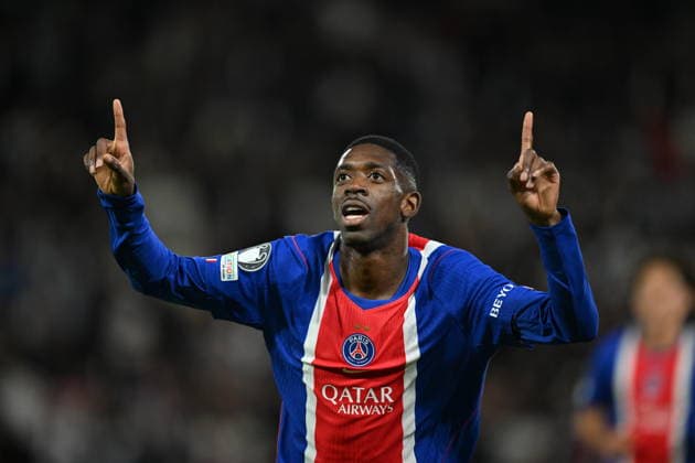 PSG v SK Slovan Bratislava - UEFA Champions League PARIS, FRANCE - SEPTEMBER 9: Paris Saint-Germain’s Ousmane Dembele (10) celebrates after scoring a goal during the UEFA Champions League match between Paris Saint-Germain and SK Slovan Bratislava at Parc des Princes in Paris, France, on September 9, 2026. Mustafa Yalcin Anadolu Ile-de-France France. Editorial use only. Please get in touch for any other usage.  Copyright: x2026xAnadoluxMustafaxYalcinx