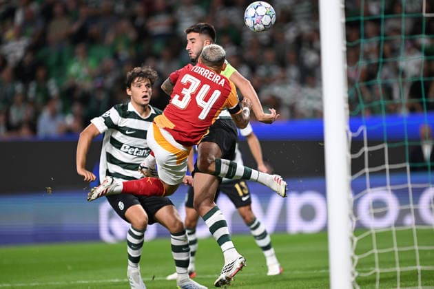 Sporting CP v Galatasaray - UEFA Champions League LISBON, PORTUGAL - SEPTEMBER 9: Lucas Torreira of Galatasaray scores a goal during the UEFA Champions League match between Sporting CP and Galatasaray at Jose Alvalade Stadium in Lisbon, Portugal on September 9, 2026. Burak Akbulut Anadolu Lisbon Portugal. Editorial use only. Please get in touch for any other usage.  Copyright: x2026xAnadoluxBurakxAkbulutx
