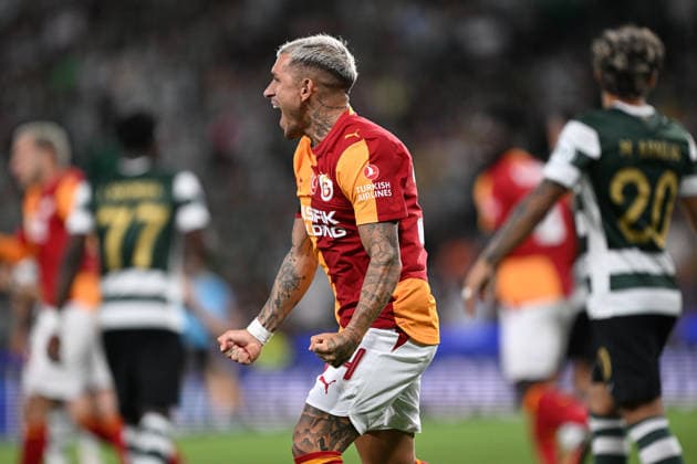 Sporting CP v Galatasaray - UEFA Champions League LISBON, PORTUGAL - SEPTEMBER 9: Lucas Torreira of Galatasaray celebrates after scoring a goal during the UEFA Champions League match between Sporting CP and Galatasaray at Jose Alvalade Stadium in Lisbon, Portugal on September 9, 2026. Burak Akbulut Anadolu Lisbon Portugal. Editorial use only. Please get in touch for any other usage.  Copyright: x2026xAnadoluxBurakxAkbulutx