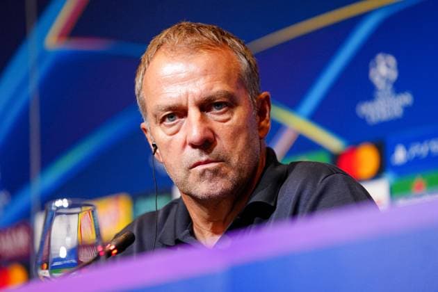 BARCELONA , 09-09-2026 , Spotify Camp Nou , season 2026 2027 , UEFA Champions League football , match between FC Barcelona, Barca and Feyenoord Rotterdam , picture shows FC Barcelona trainer coach Hansi Flick Barcelona - Feyenoord  x206782218x Copyright: