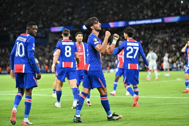 PSG v SK Slovan Bratislava - UEFA Champions League PARIS, FRANCE - SEPTEMBER 9: Paris Saint-Germain s Ferran Torres (9) celebrates after scoring his team s third goal during the UEFA Champions League 2026 27 League Phase MD1 match between Paris Saint-Germain and SK Slovan Bratislava at Parc des Princes in Paris, France, on September 9, 2026. Mustafa Yalcin Anadolu Paris France. Editorial use only. Please get in touch for any other usage.  Copyright: x2026xAnadoluxMustafaxYalcinx