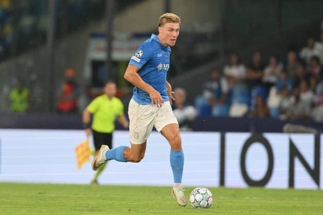 RECORD DATE NOT STATED 9th September 2026; Stadio Diego Armando Maradona, Naples, Italy; Champions League Football; Napoli versus Arsenal; Rasmus Hojlund of Napoli on the ball AllShotLive