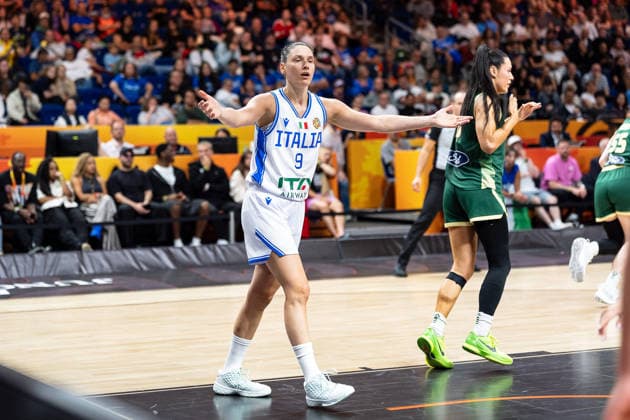 Cecilia Zandalasini (Italien, 09) enttaeuscht Enttaeuschung, GER, Italien vs. Australien, Basketball, FIBA Women s World Cup 2026, Qualifikation fuers Viertelfinale, 09.09.2026 GER, Italien vs. Australien, Basketball, FIBA Women s World Cup 2026, Qualifikation fuers Viertelfinale, 09.09.2026 Berlin Copyright: xEibner-Pressefoto MaxxVincenx EP_MVN