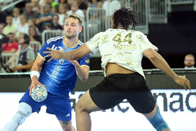 Zagreb, Croatia, 090926. Arena Zagreb. Player Ihar Bialiauski at the match of the 1st round of the handball EHF Champions League, Zagreb - Celje. Foto: Ronald Gorsic CROPIX Copyright: xxRonaldxGorsicx xCROPIXx zagreb_celje5-090926